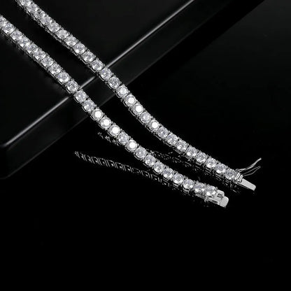 Simran's Luxury Gold Tennis Necklace