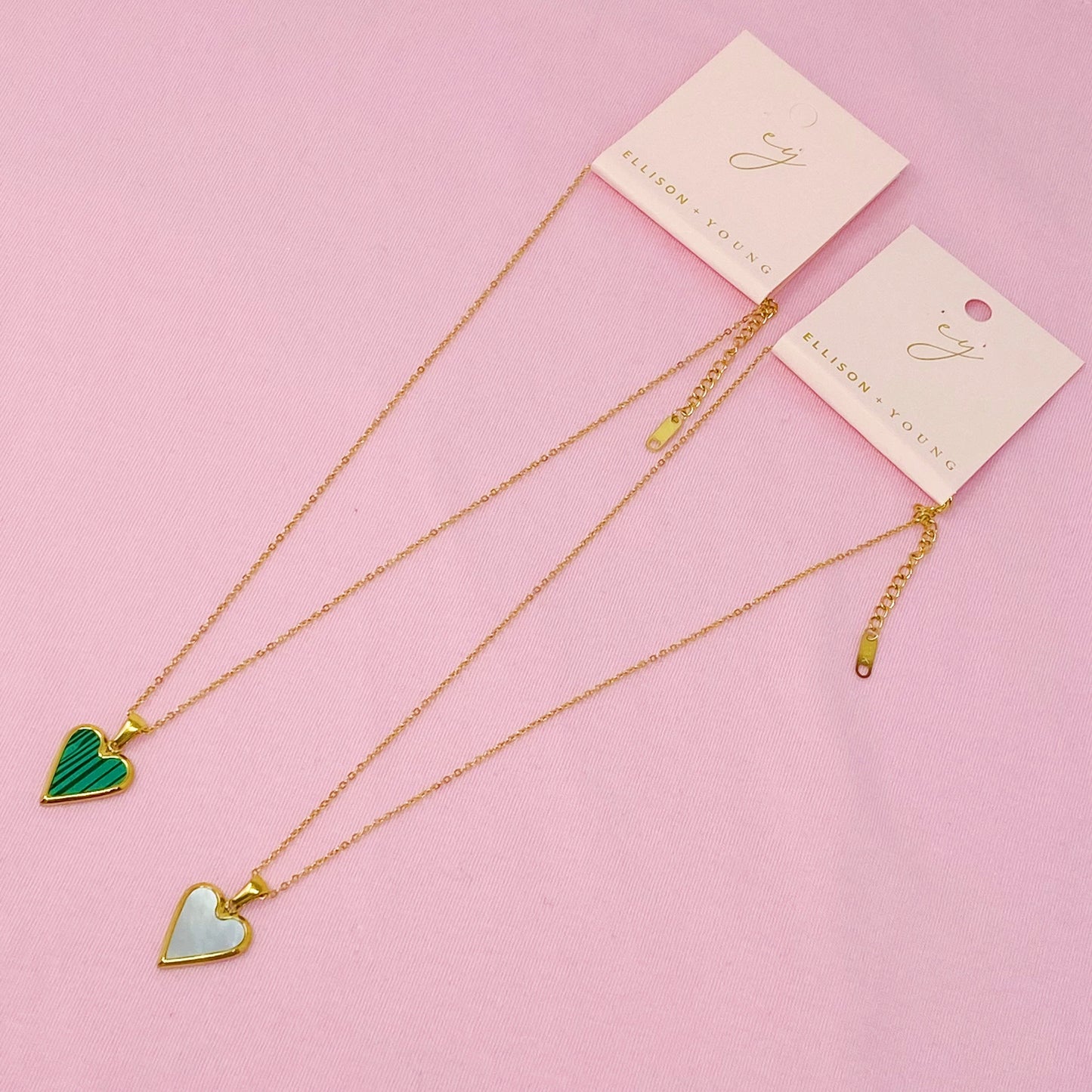 Simran's Heart Pendant Gold Necklace