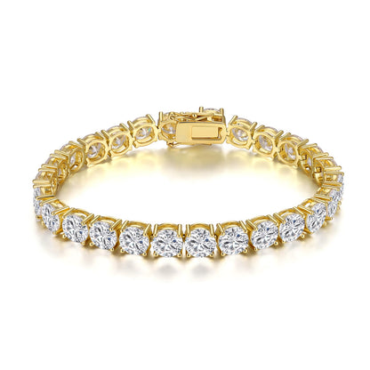 Simran's Luxury Gold Tennis Bracelet