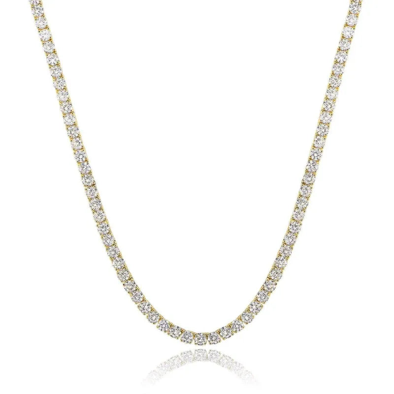 Simran's Luxury Gold Tennis Necklace