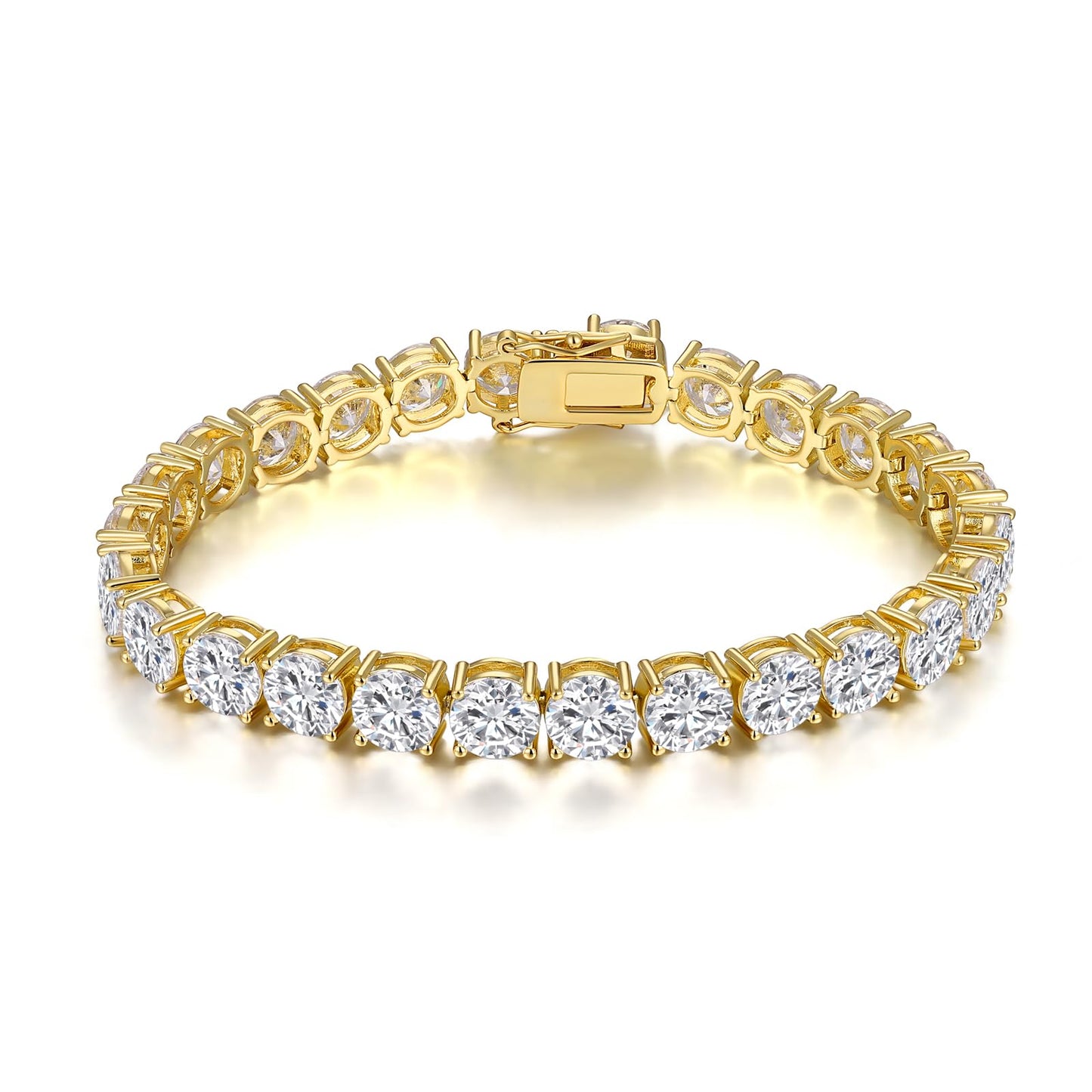 Simran's Luxury Gold Tennis Bracelet