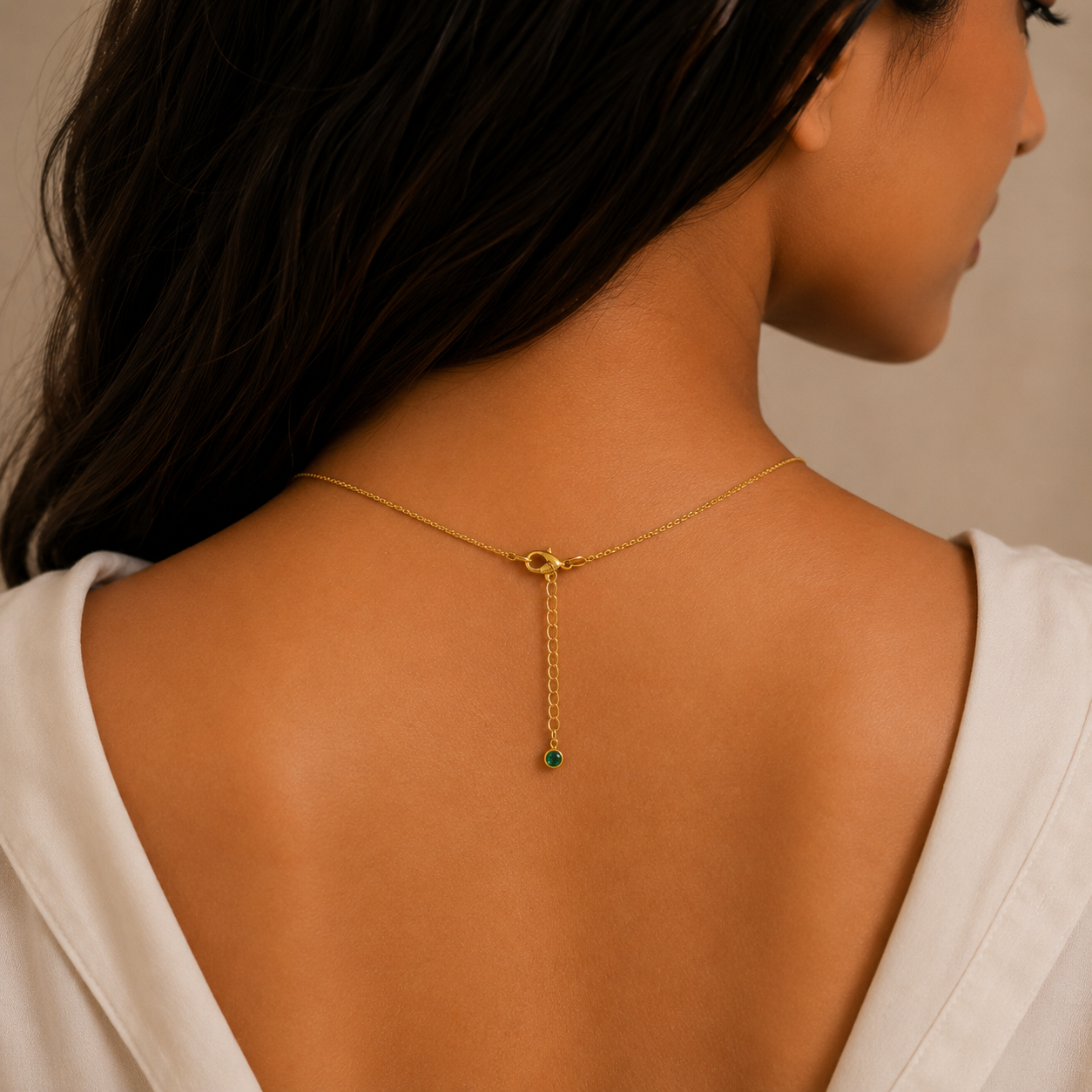 Simran's Heart Pendant Gold Necklace