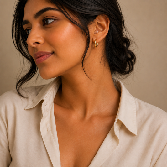 Simran's Essential Gold Hoop Earrings